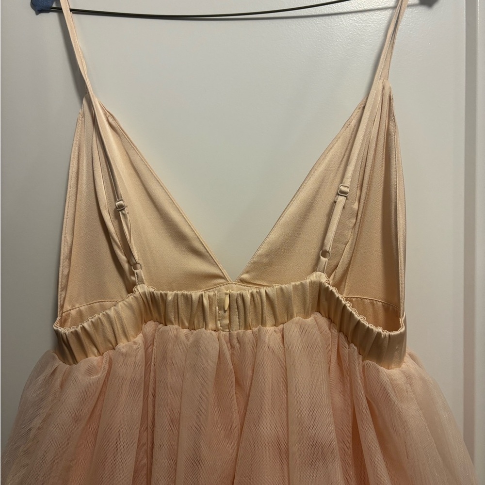 TIERED TULLE MAXI DRESS - Picture 5 of 5